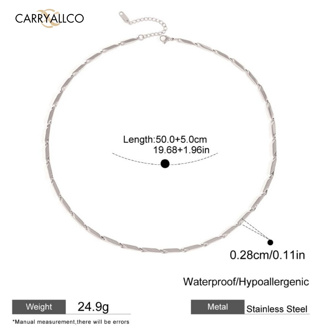 Men Paperclip Chain – Demi-Fine Two Tone Gold Plated CARRYALLCO