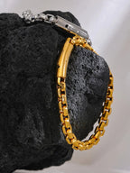 Men’s 18K PVD Gold Cuban Chain Bracelet – 8mm