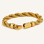 Men's 316L Stainless Steel Twisted Chain Bracelet Gold – CARRYALLCO