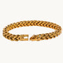 Gold Cuban Chain Bracelet – 18K Gold Plated Demi-Fine Jewellery | Carryallco India