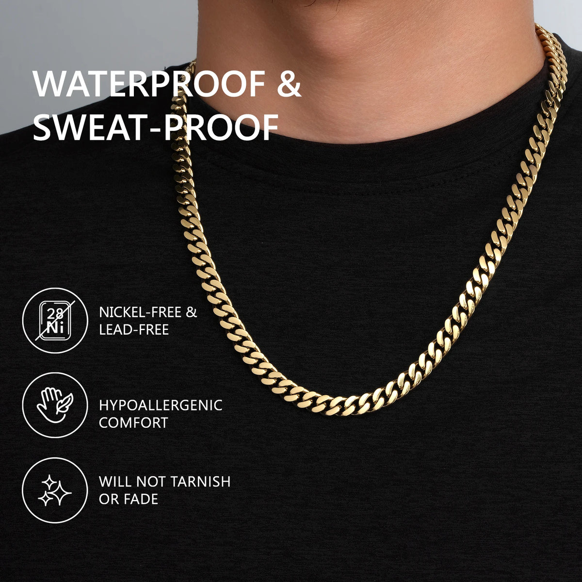 Miami Curb Chain Necklace — 8mm