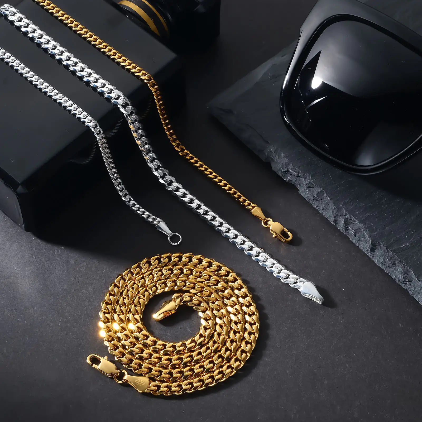 Miami Cuban 24K Gold Filled Link Chain Necklace