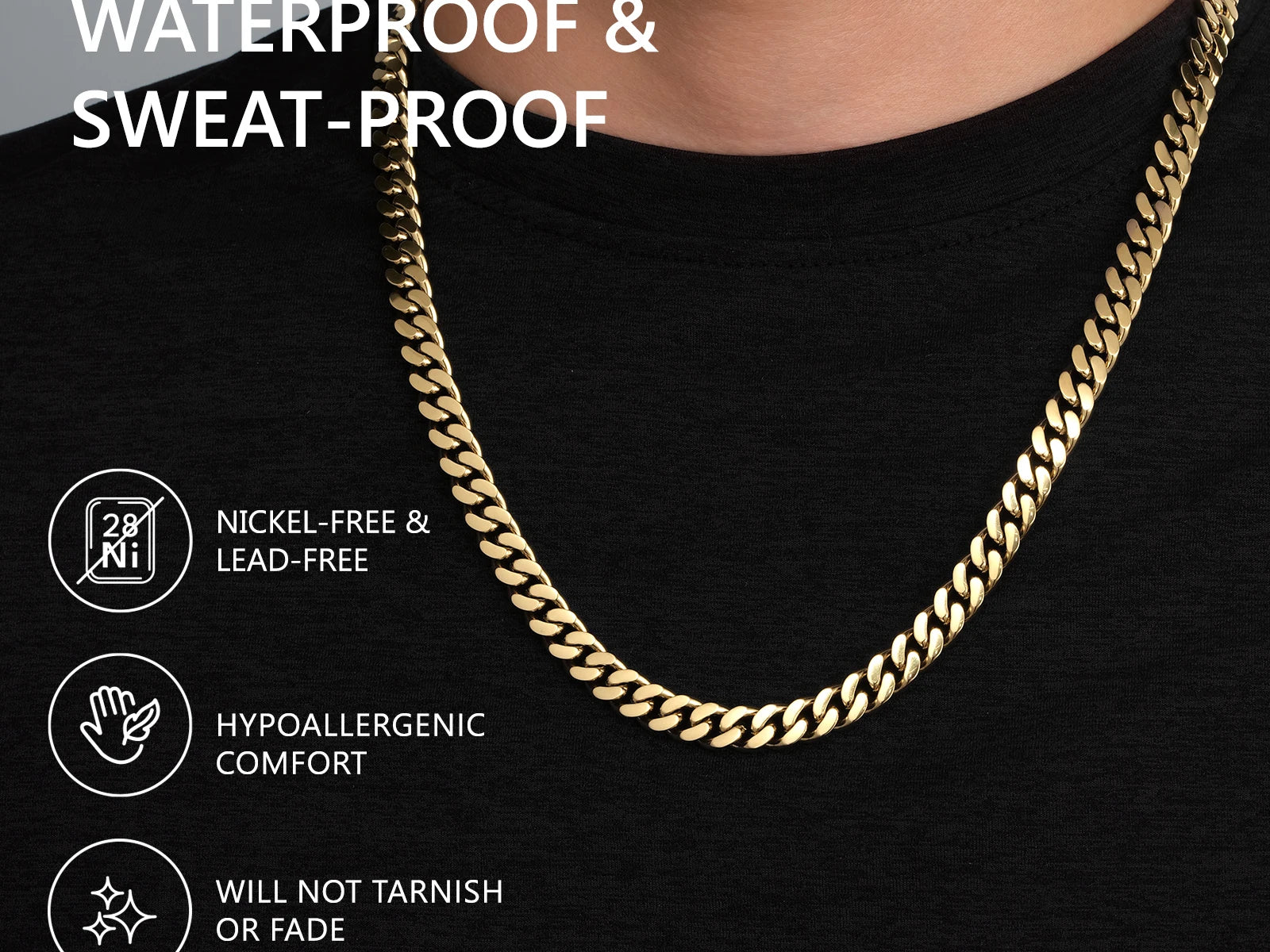 Miami Curb Chain Necklace — 8mm