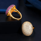 Micro Pave CZ Dome Ring