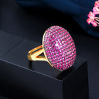 Micro Pave CZ Dome Ring