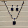 Midnight Majesty American Diamond Necklace Set – American Diamond | Carryallco