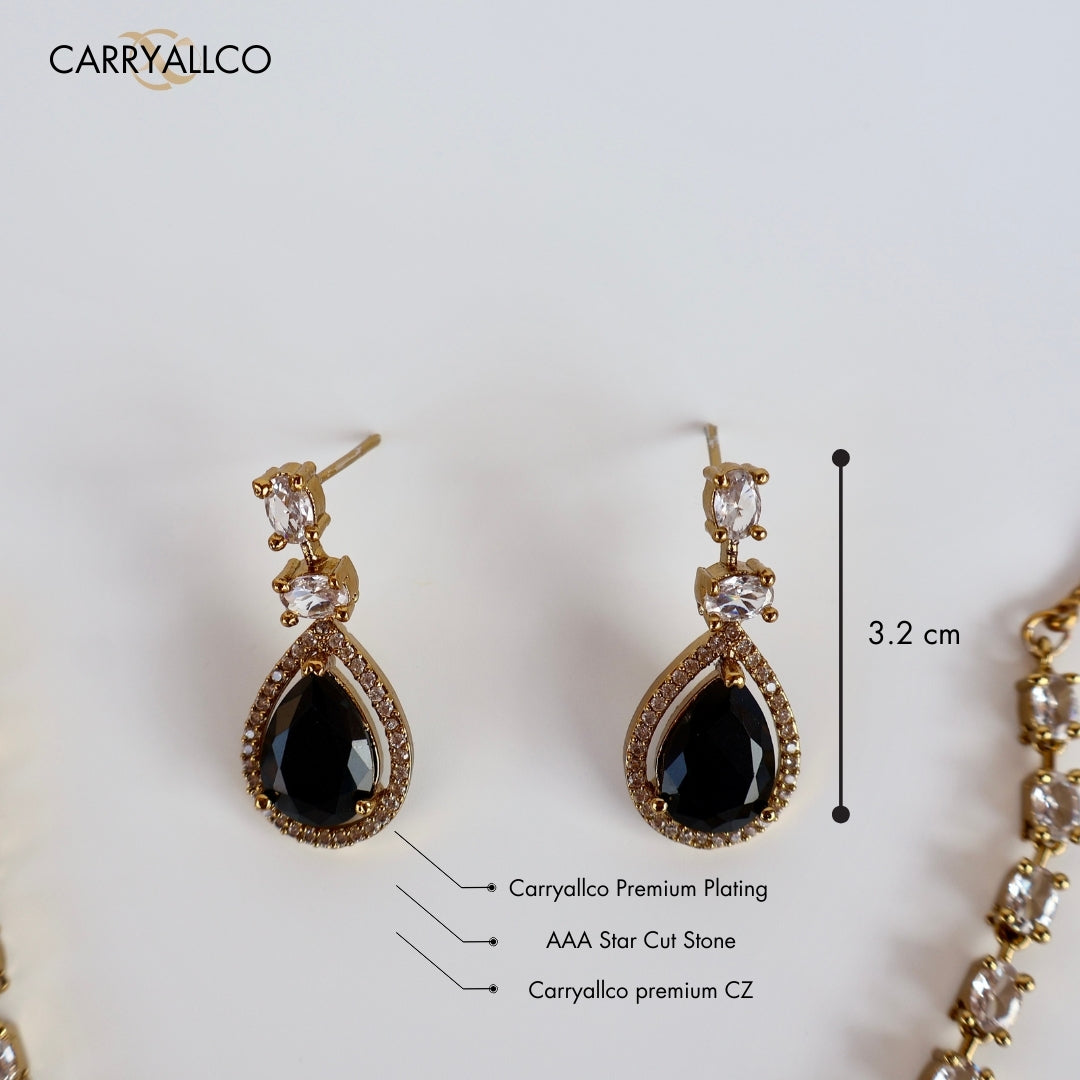 Midnight Glow American Diamond Necklace Set