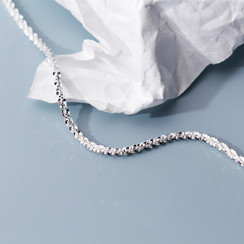 Minimalist 925 Silver Anklet – Bold Chain