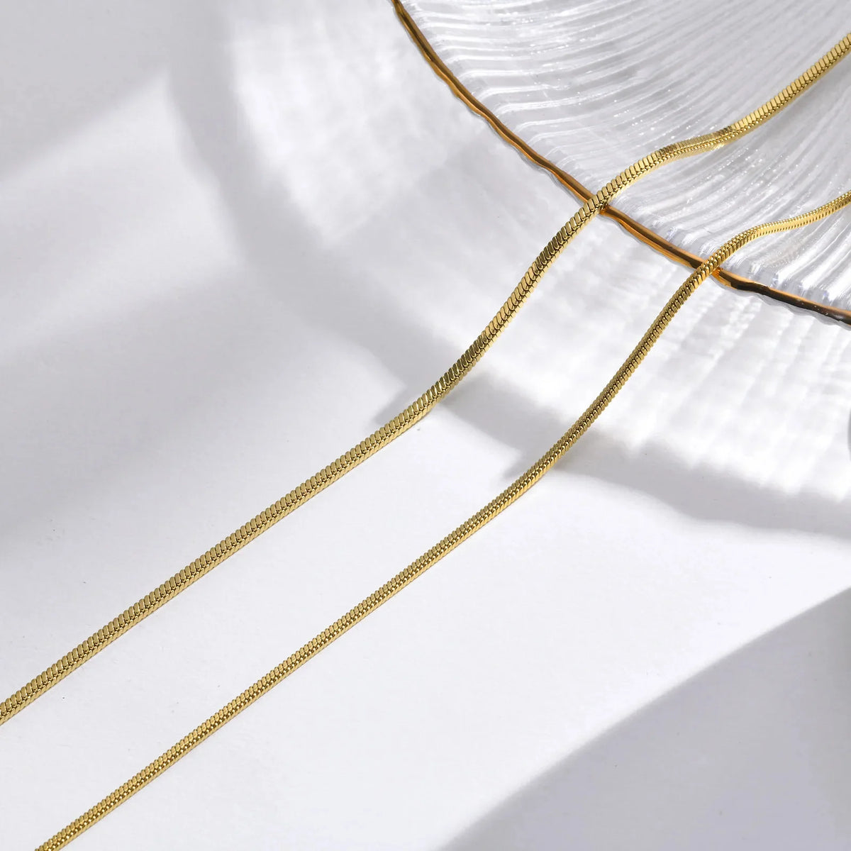 Minimalist Snake Bone Chain Necklace