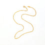 Mixed Bead Cylinder Chain Necklace | 18K Gold PVD | Carryallco