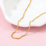 Mixed Bead Cylinder Chain Necklace | 18K Gold PVD | Carryallco