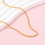 Mixed Bead Cylinder Chain Necklace | 18K Gold PVD | Carryallco