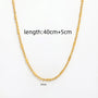 Mixed Bead Cylinder Chain Necklace | 18K Gold PVD | Carryallco