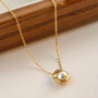 Pearl Cascade Necklace – 18K Gold Plated