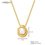 Pearl Cascade Necklace – 18K Gold Plated