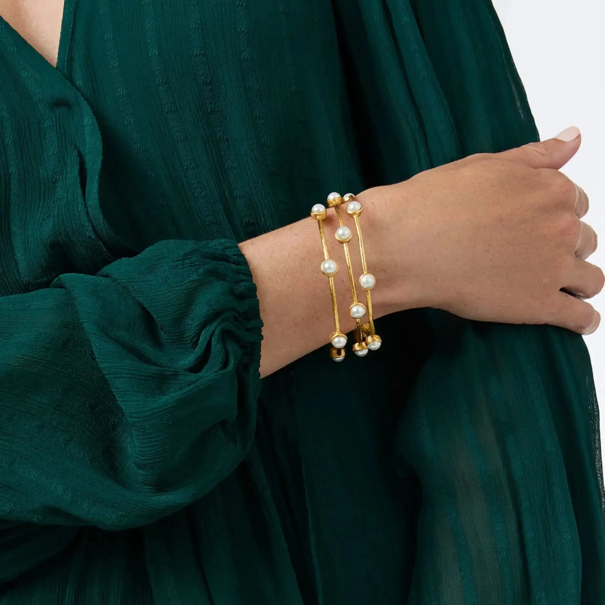 Pearl Station Stackable Bangle