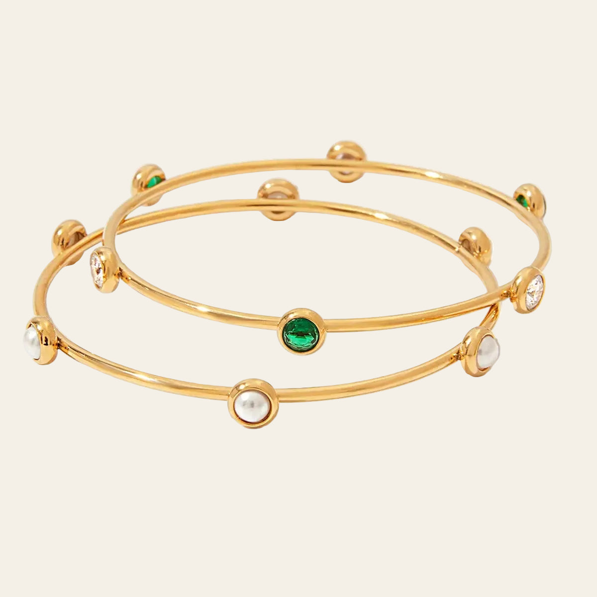 Pearl Station Stackable Bangle