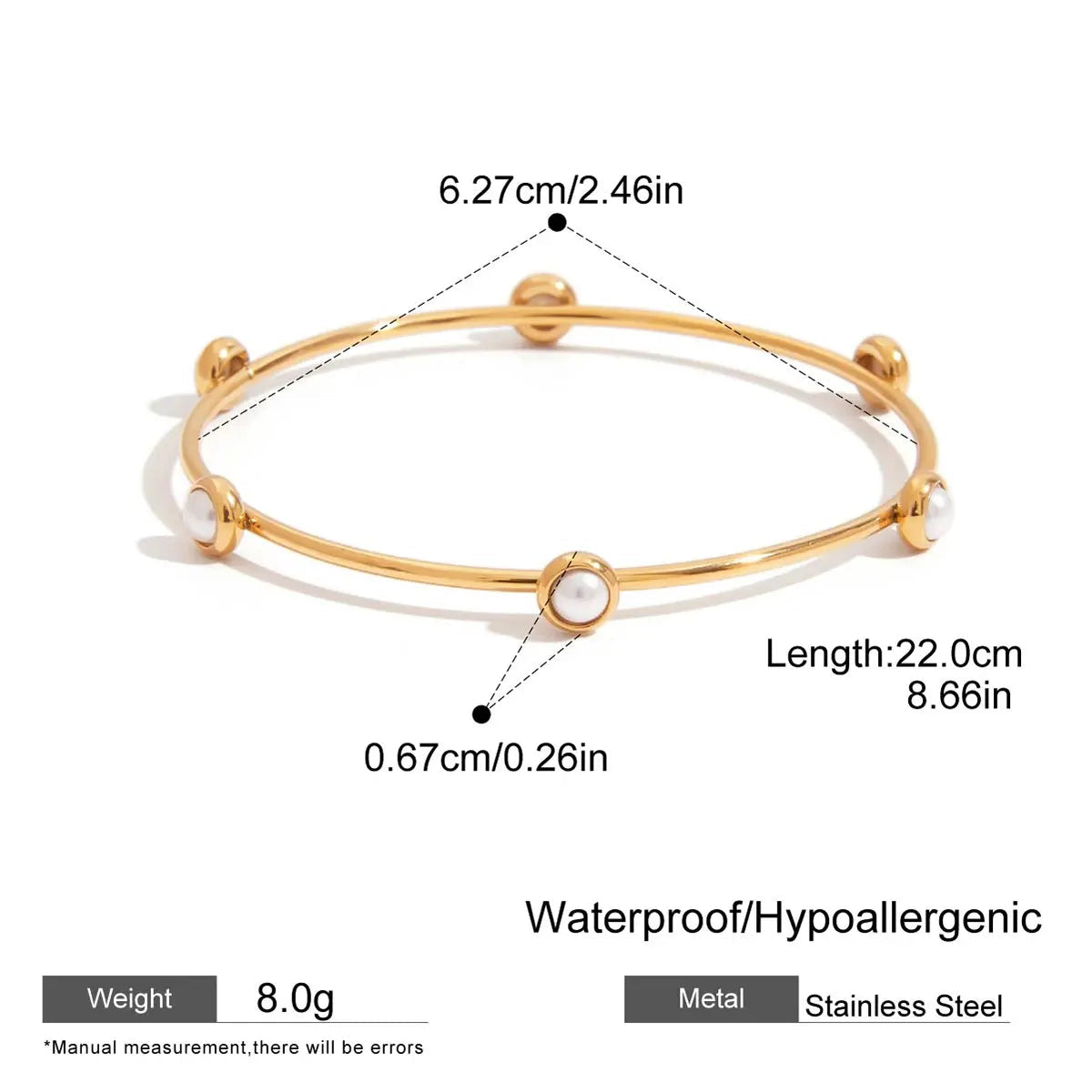 Pearl Station Stackable Bangle