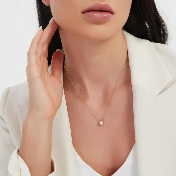Pearl Cascade Necklace – 18K Gold Plated Demi-Fine Carryallco