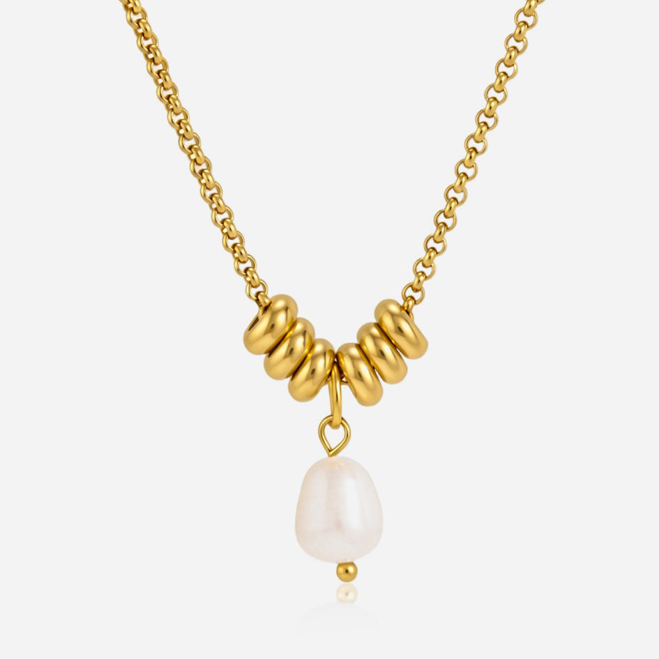 Real Freshwater Pearl Dangle Necklace