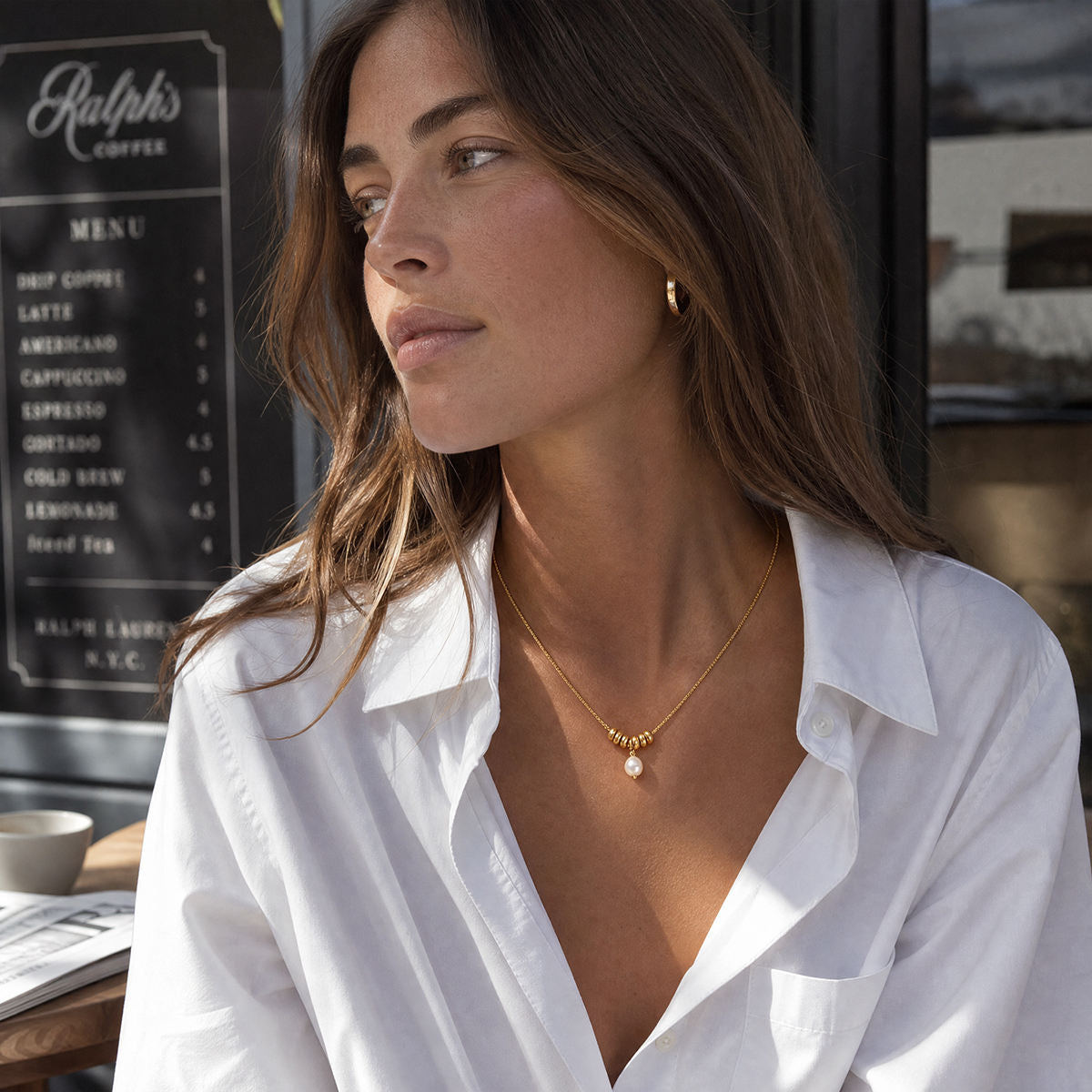 Real Freshwater Pearl Dangle Necklace