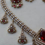 Red Mehendi Polish Bridal Jewellery Set | CARRYALLCO