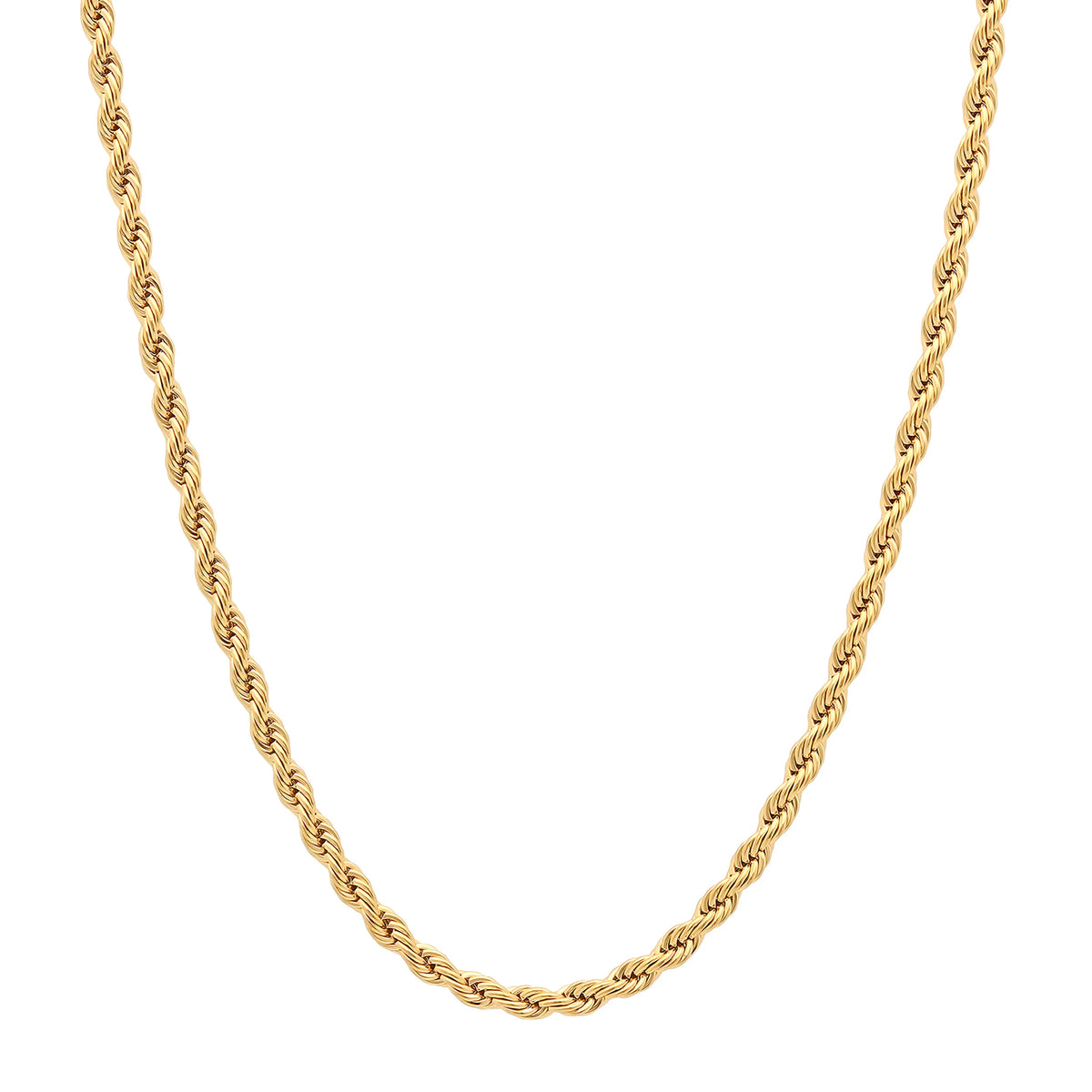 Rope Chain Necklace | 18K Gold PVD | Carryallco