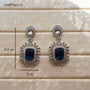 Sapphire Allure American Diamond Earrings Carryallco
