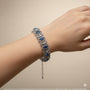 Sapphire Blue Geometric Chain Bracelet | CARRYALLCO