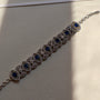 Sapphire Blue Geometric Chain Bracelet | CARRYALLCO