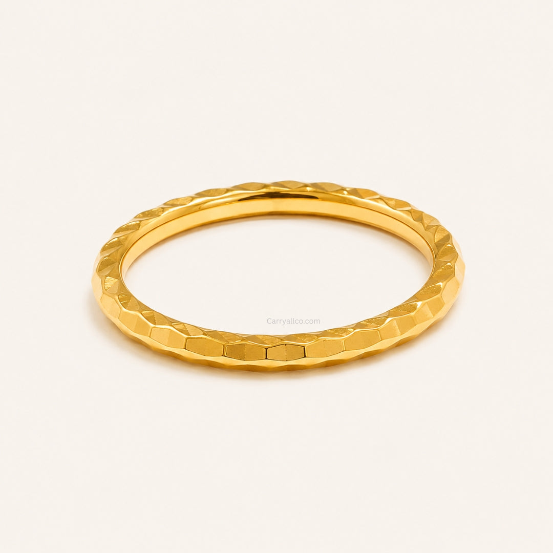 Slim Thin Band Ring – 18K Gold PVD | CARRYALLCO