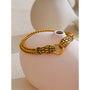 Snake Chain Bracelet – Detail Close-Up | 18K Gold PVD | Carryallco India