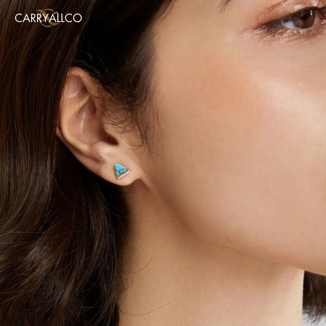 Vintage Turquoise Earrings – 925 Sterling Silver CARRYALLCO
