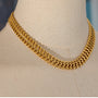 Bold Cuban Chain Necklace 18K Gold PVD