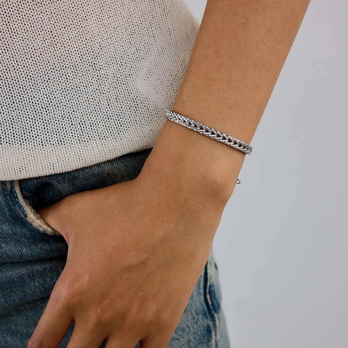 Woven Wheat Chain Bracelet