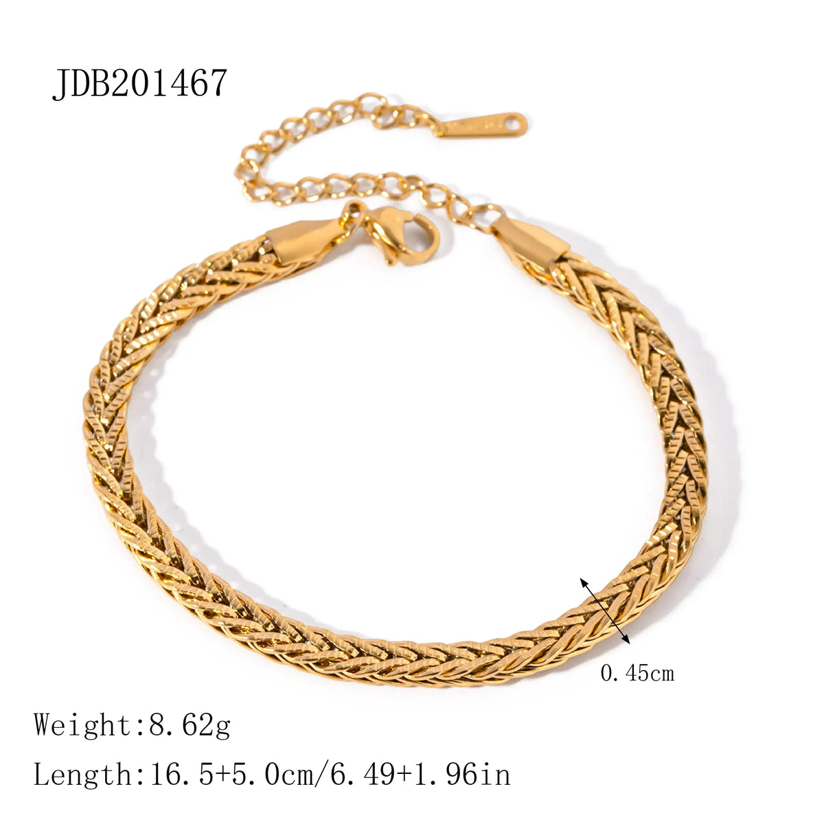 Woven Wheat Chain Bracelet