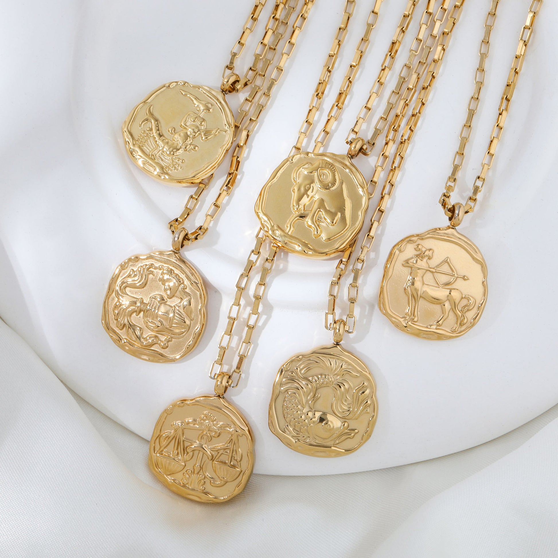 Zodiac Necklace – Lifestyle Shot | 18K Gold Plated | Carryallco India