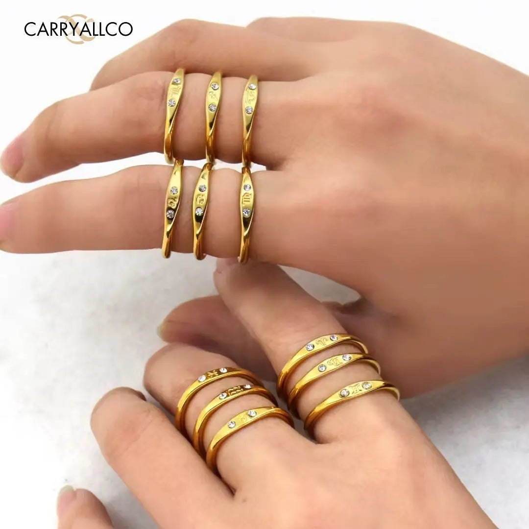 Zodiac Zircon Ring