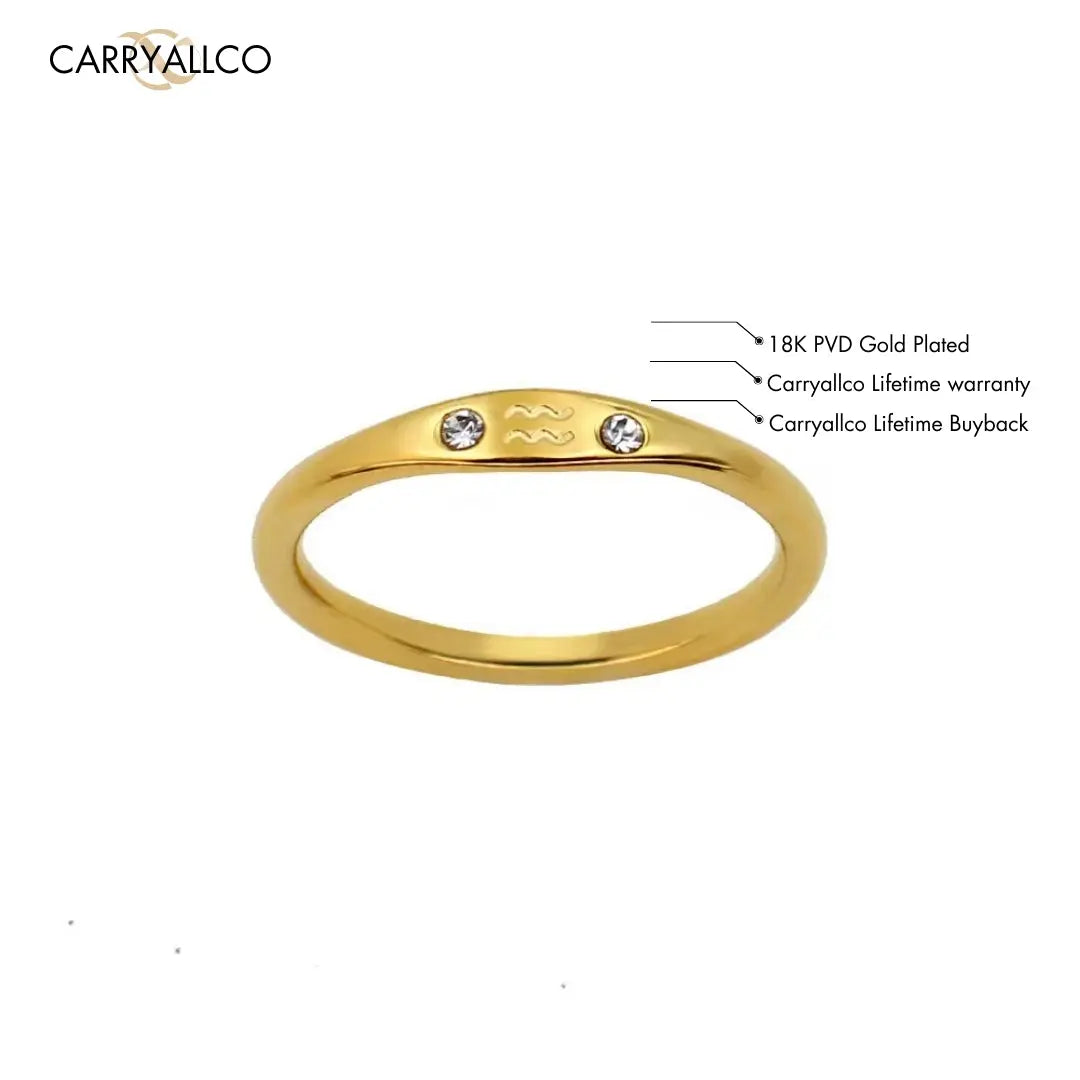 Zodiac Zircon Ring