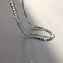 Double-Layer Flat Bead Anklet – Detail View | Sterling Silver Filled | Carryallco India
