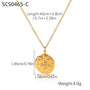 CZ Star Coin Pendant Necklace – Specifications | 18K Gold Plated | Carryallco India