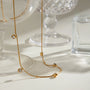 White Zircon Pendant Necklace – 18K Gold Plated | CARRYALLCO