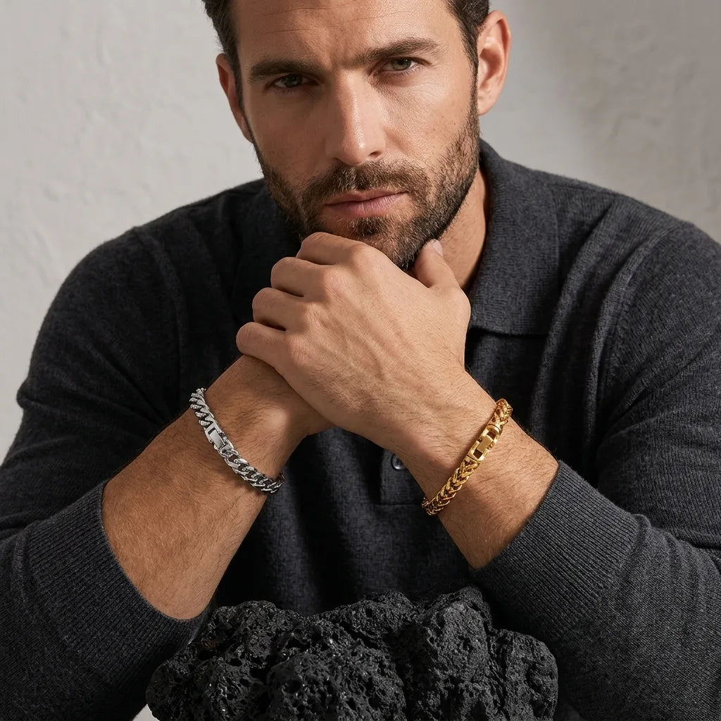 Men’s Gold Cuban Chain Bracelet
