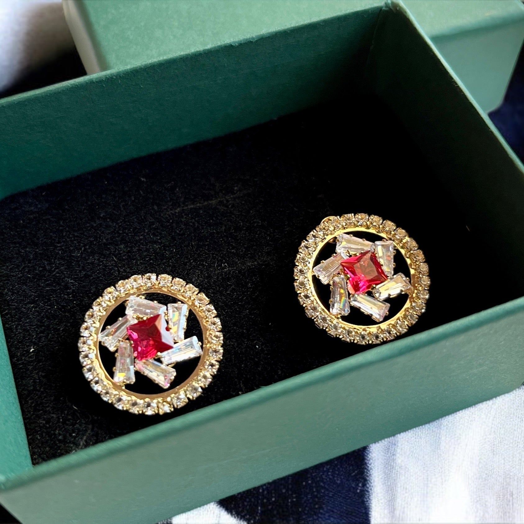 Carryallco Ruby American Diamond Stud Carryallco