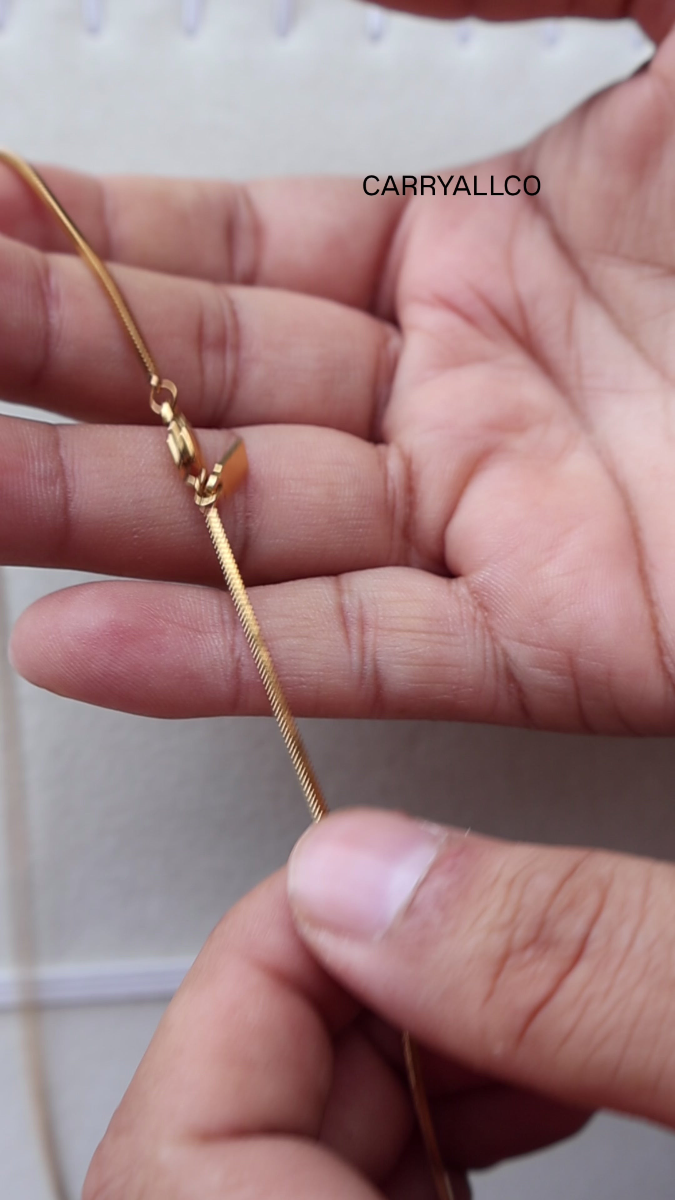 Gold Stainless Steel Snake Chain Necklace