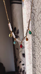 Carryallco Bohemian Pearl Tassel Necklace