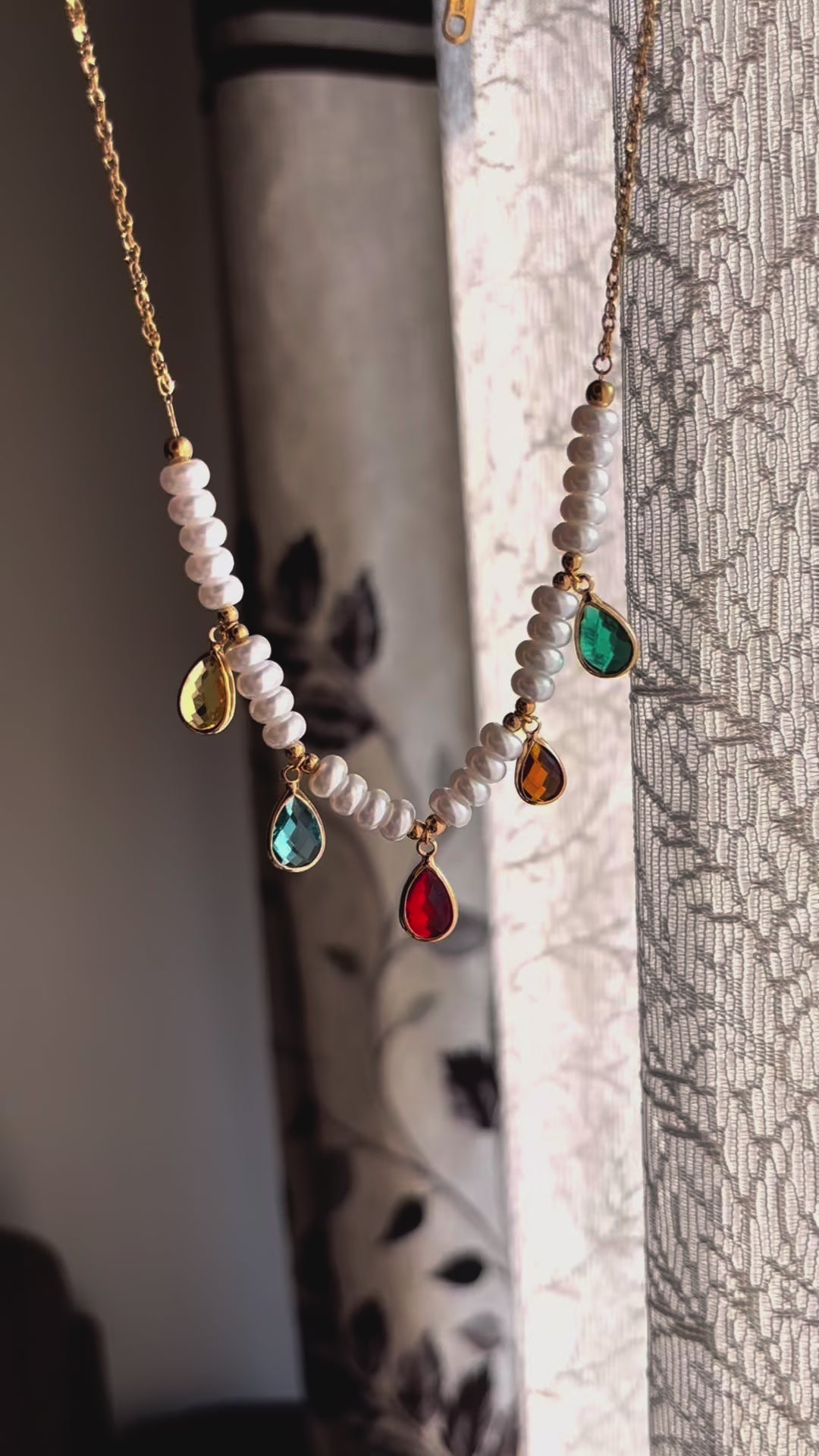 Carryallco Bohemian Pearl Tassel Necklace