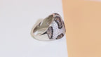 Silver Leopard CZ Statement Ring