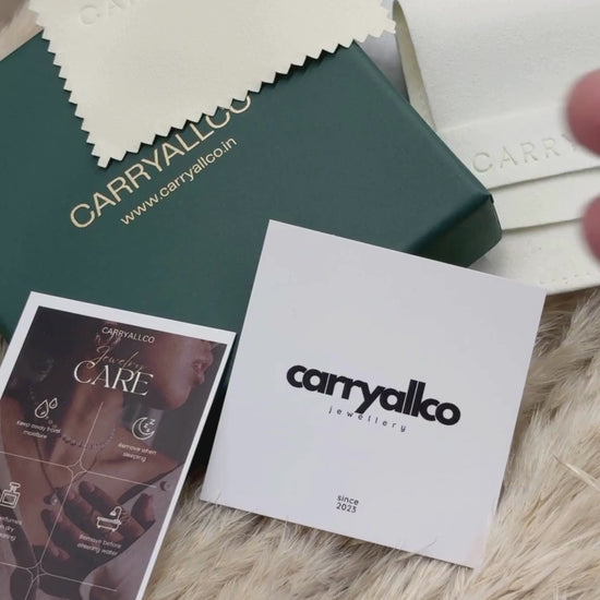 Carryallco Minimal Luxe Hex Earrings-18K Gold Plated