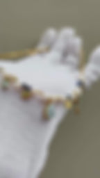 Demifine Freshwater Pearl & Natural Stone Pendant Necklace